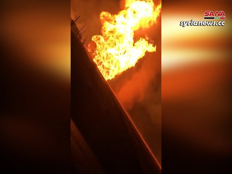 Gas pipeline explosion - Syria Damascus countryside - terror