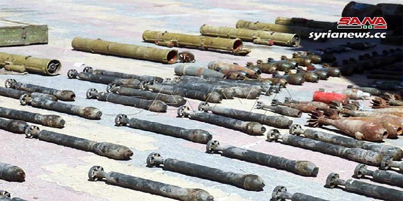 ISIS weaposn and munition found by SAA near Deir Ezzor