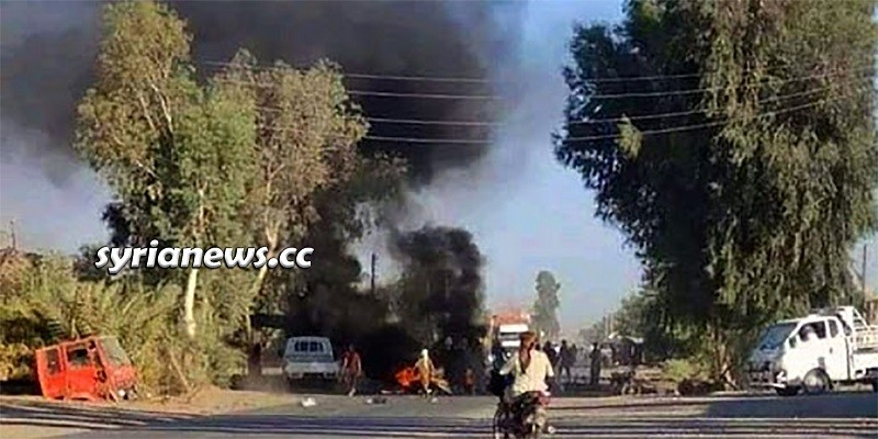 Kurdish SDF militia shoot at Syrians protesting US occupation injures a number of them