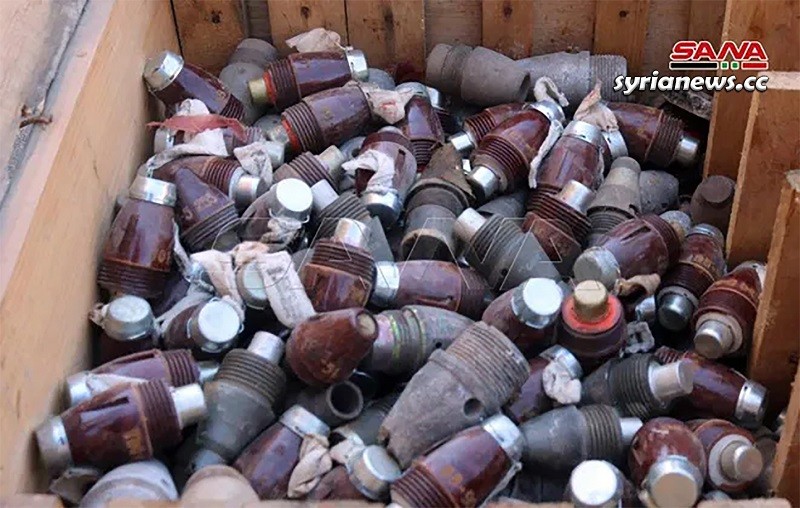 SAA discovers weapons and munition left behind by terrorists in Deir Ezzor
