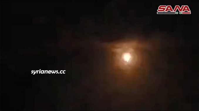 Israel-bombs-Syrian-military-site