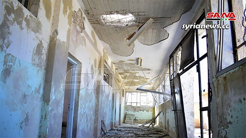 Israel bombed a school in Quneitra southwest of Syria