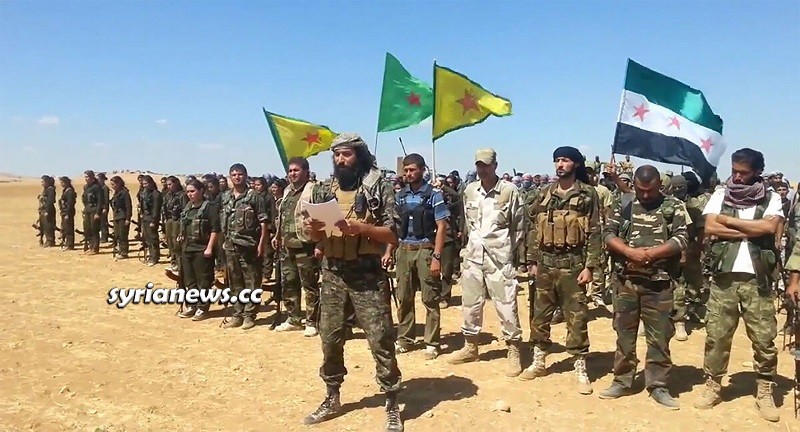 US Kurdish SDF YPG PKK and Turkish FSA NATO Guns