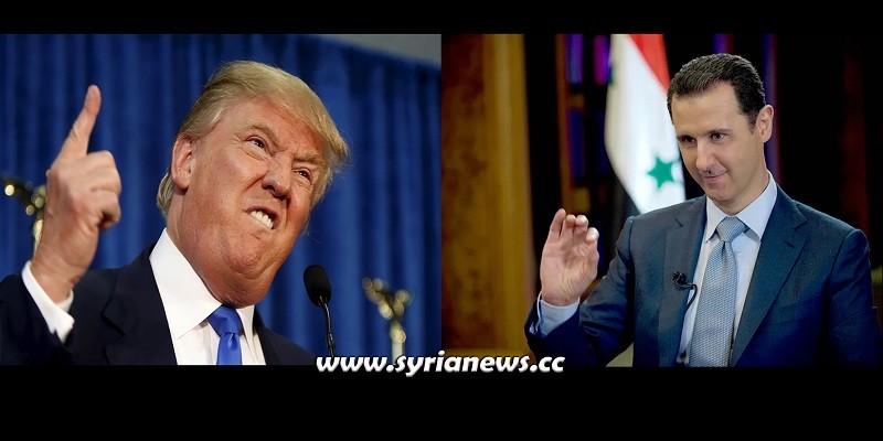 US President Donald Trump - Syrian President Bashar Assad