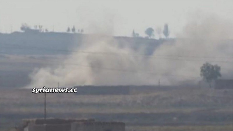 Erdogan terrorists bomb Ain Issa northern Raqqa Countryside, north Syria