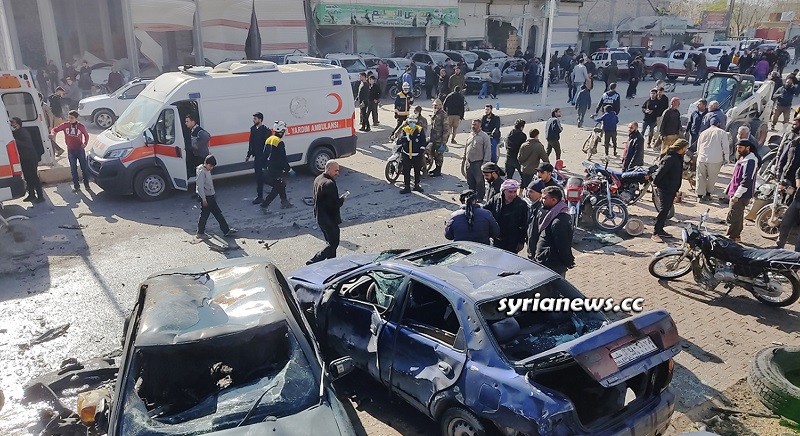 Explosion in Al Bab city northern Aleppo countryside