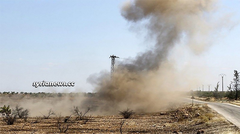 landmine explosion in Syria - archive