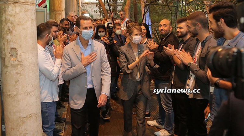 Syria First Couple visit Aleppo industries exhibition in Damascus