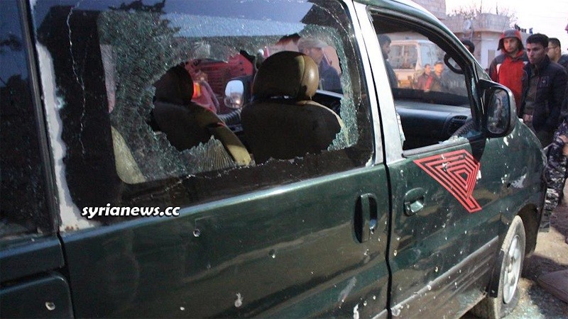 bomb explosion in Darabssiyah Hasakah countryside kills child injures her sister