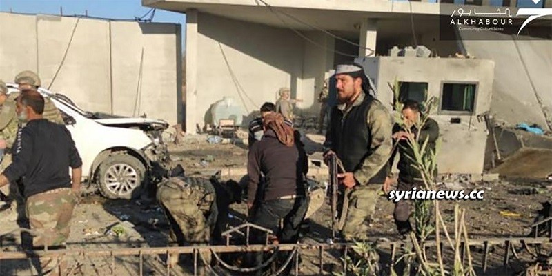 Car bomb explosion kills 2 Turkish army soldiers in Ras Al Ain - Syria