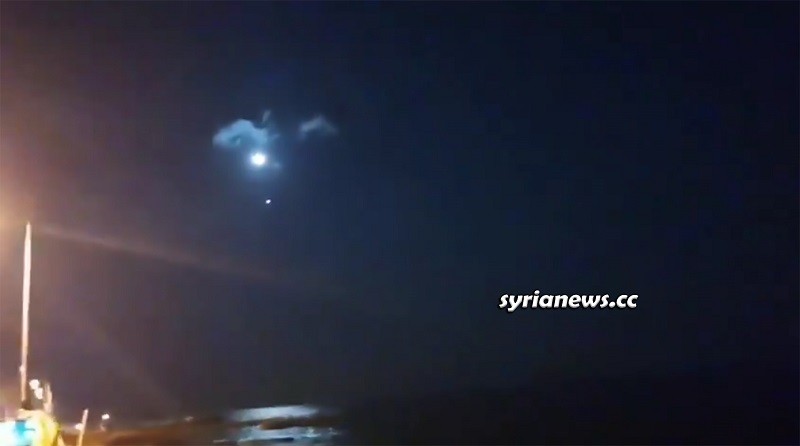 Israeli aggression on Masyaf 25 Dec 2020 from over Lebanon