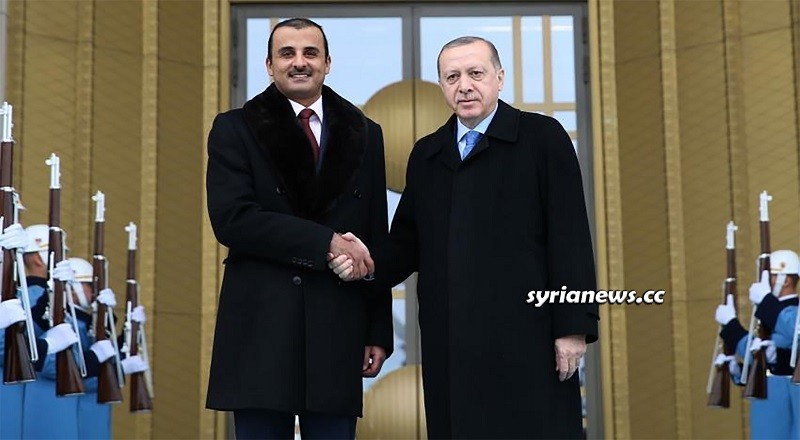 Qatar Emir Tamim Al Thani and Turkey President Erdogan