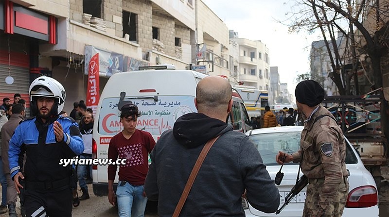 Car explosion in Azaz kills 6 injures 31 Aleppo countryside