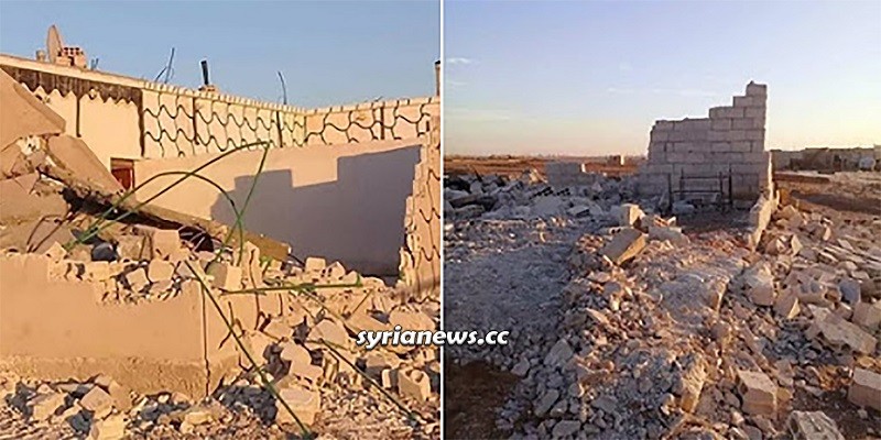 Kurdish SDF armed group Israelize houses in Raqqa