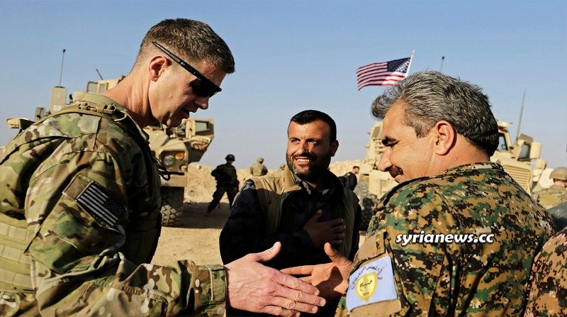 Kurdish SDF separatists with US army - Biden Trump Obama Israel