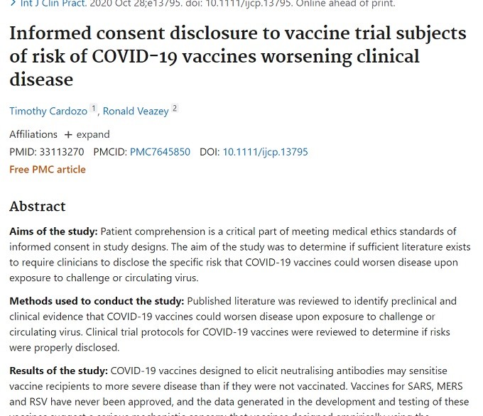 Many VAERS deaths are caused by pathogenic priming.
