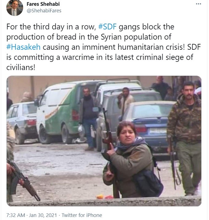 kurdish sdf woman armed terrorist