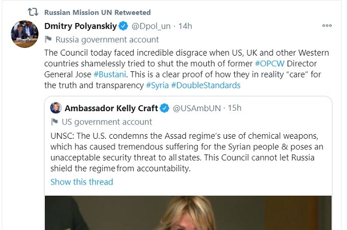 Presidents may change, but chemical weapons lying continues at the UNSC