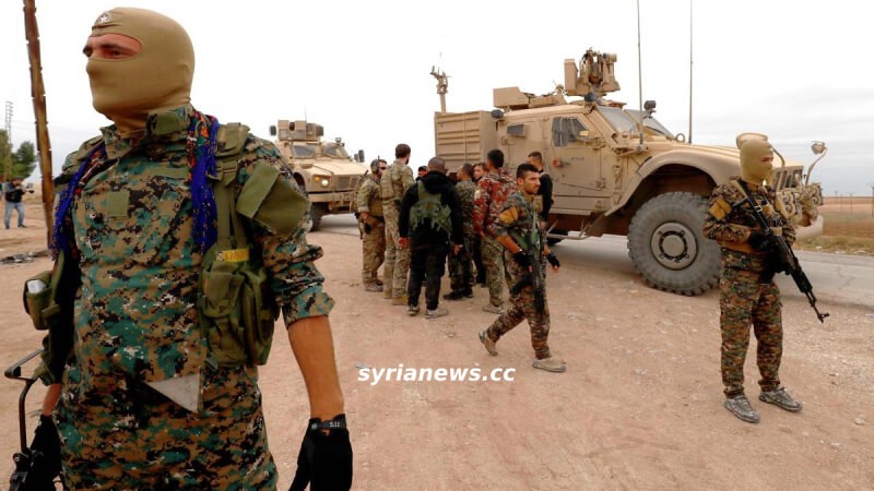 Kurdish Asayish terrorists in northern Syria