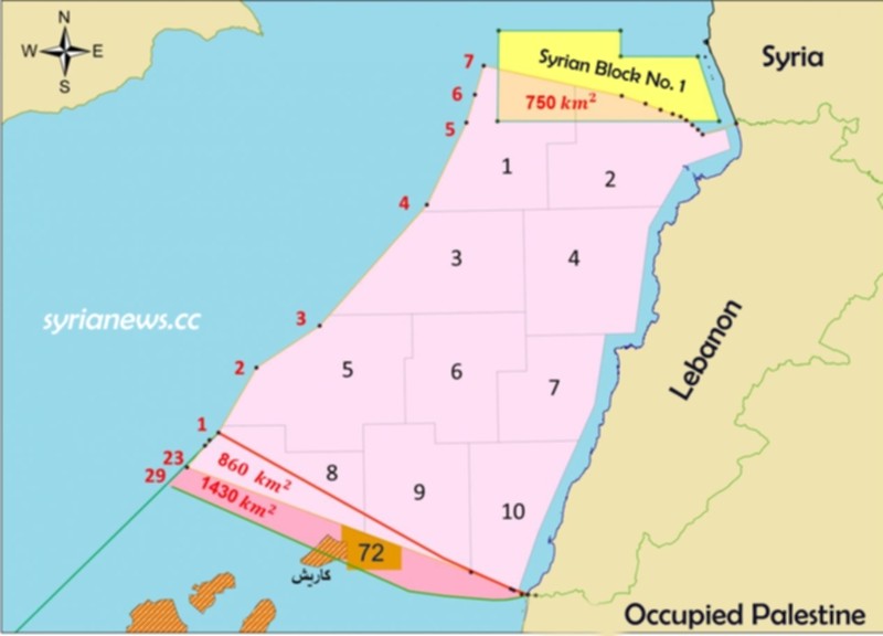 Lebanon wants Syria's gas block in the Mediterranean