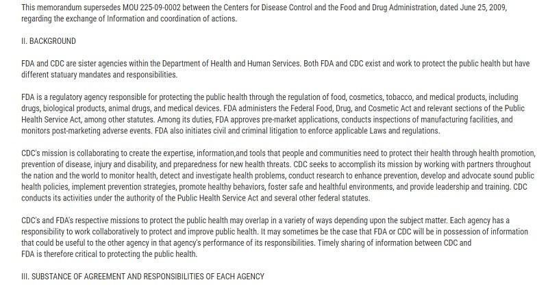 VAERS part of FDA and CDC pledge to protect the public health.