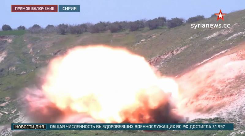 Russian forces destroy a tunnel in Idlib