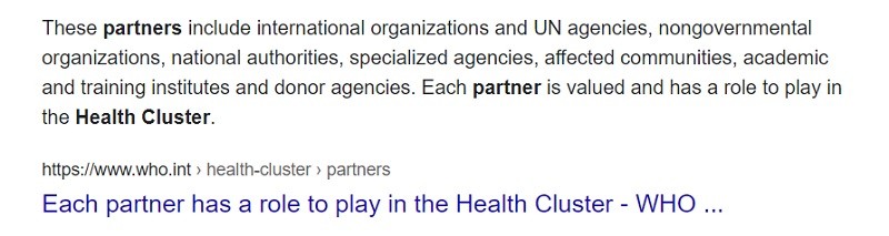 Who are WHO's 'cluster partners in Syria, the chemical weapons liars?