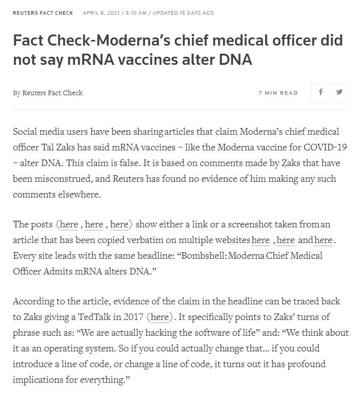 Modern and Pfizer VAERS death data about equal