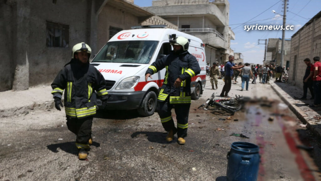 IED explosion in Jarabulus 24 May 2021 - White Helmets - Nusra Front - Al Qaeda