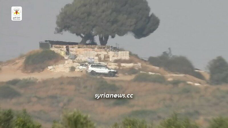 Palestinian Saraya Quds of Islamic Jihad for Kornet Missile on Israeli Jeep north of Gaza