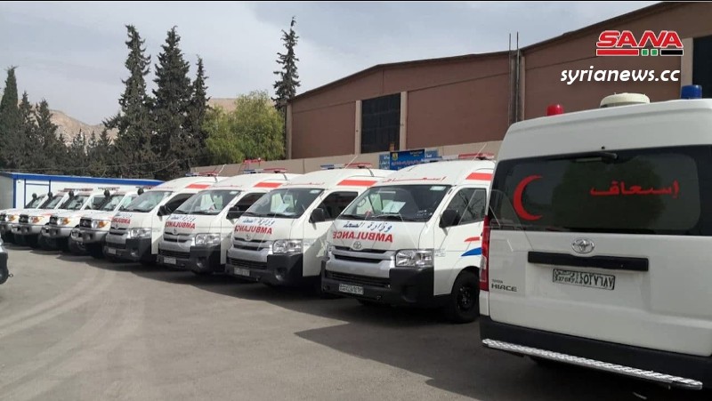 Syria receives 40 ambulances from the World Health Organization