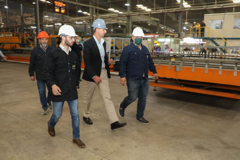 President Assad in Hassia, Homs