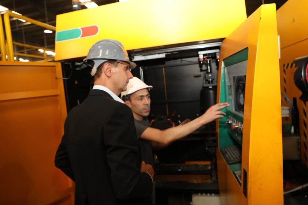 President Assad in Hassia, Homs