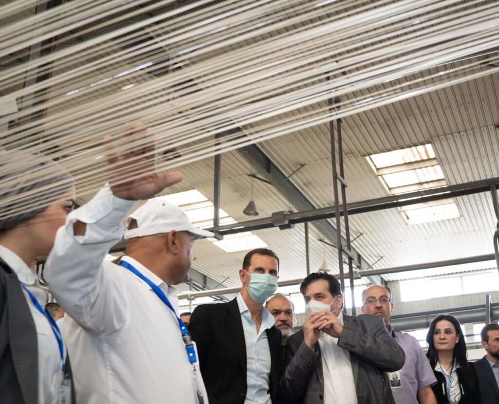 President Assad in Hassia, Homs