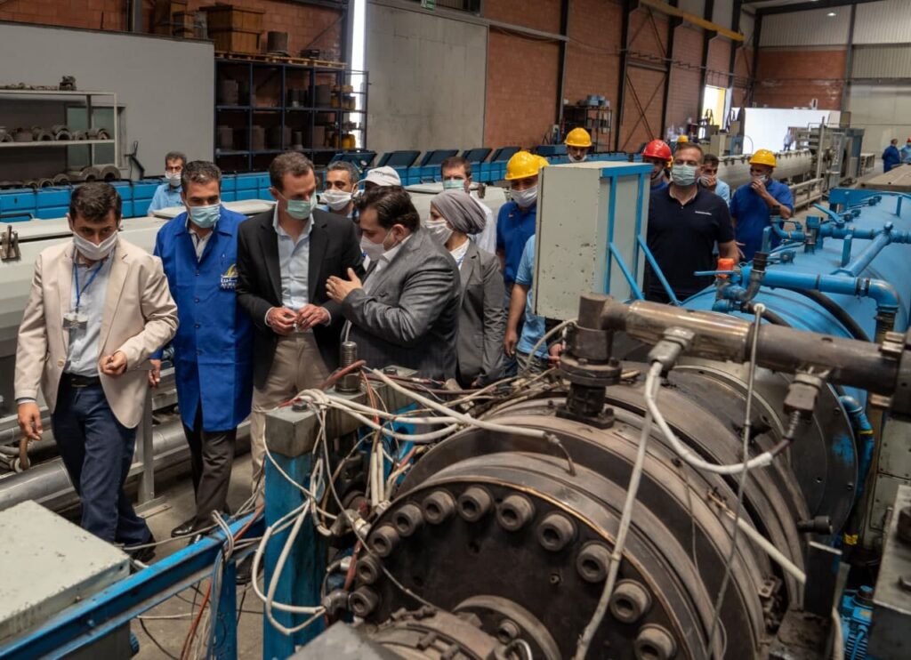 President Assad in Hassia, Homs
