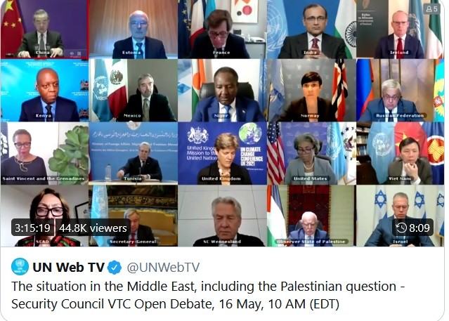 UNSC held special meeting on false equivalency of Israel and Palestinians.