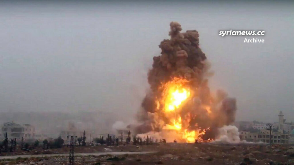 Landmine explosion in Syria - archive photo
