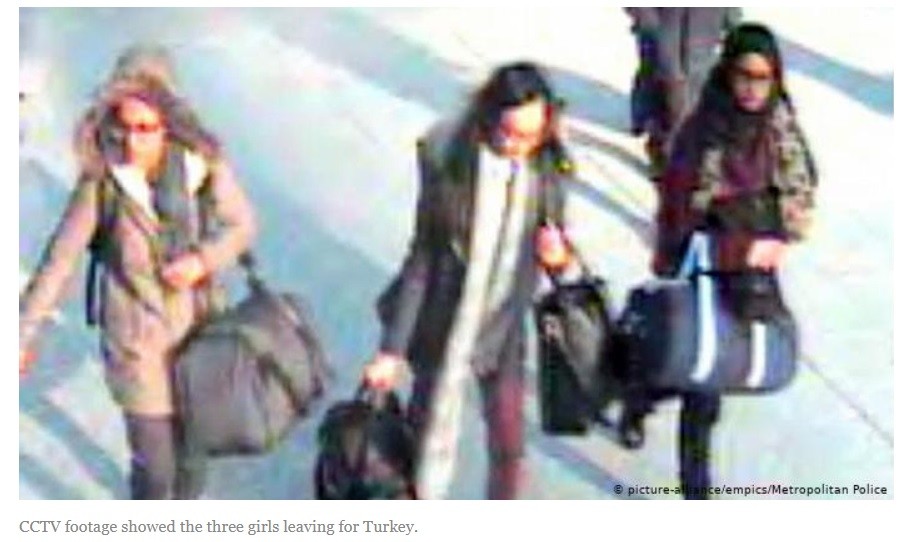 Shamima Begum enroute to Turkey.