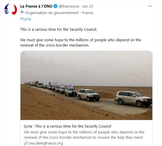 France supports terrorists in Syria
