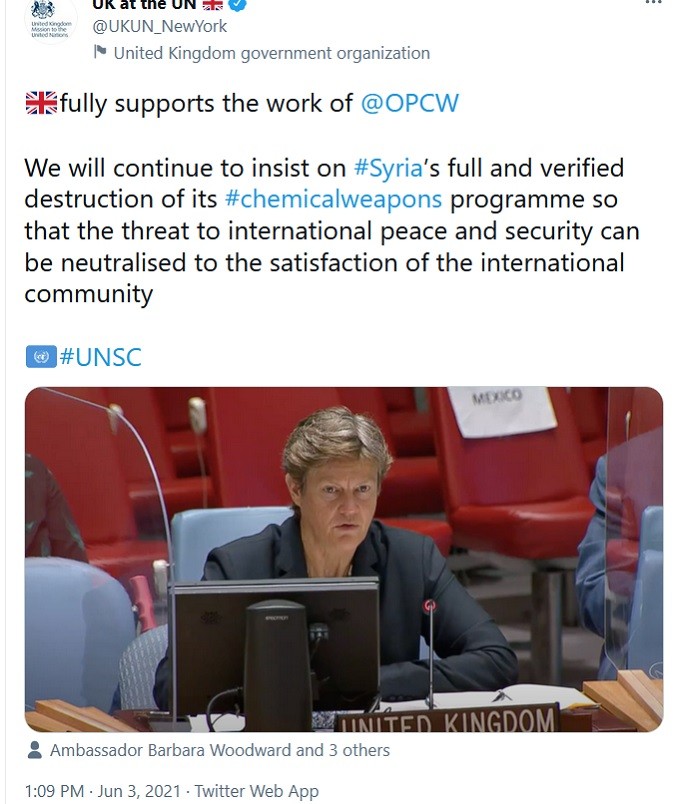 OPCW has been a PR group for al Qaeda in Syria. 