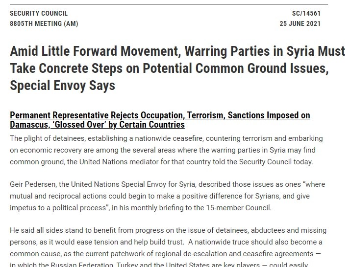 Envoy calls for common ground between terrorists and civilized persons.
