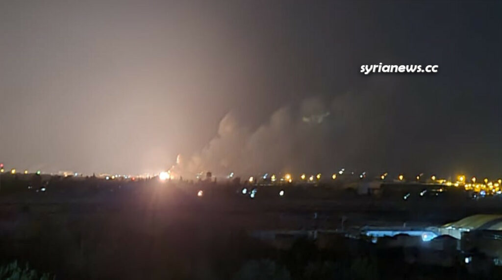 Israel bombs Al Safirah near Aleppo Syria 19 July 2021