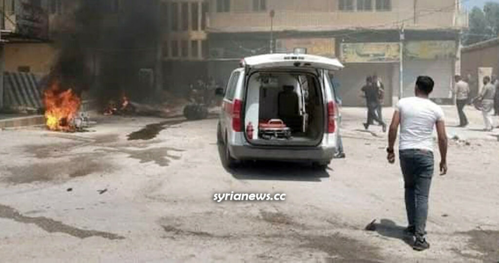Motorbike explosion kills and injures Kurdish SDF terrorists and Syrians in Ash Shaddadi