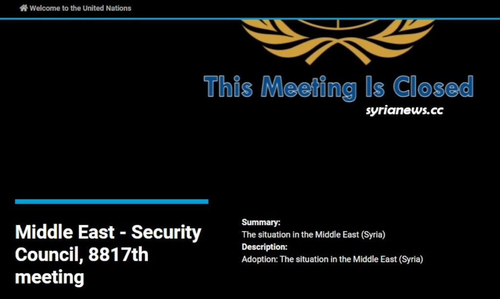 Syria - United Nations Security Council meetings