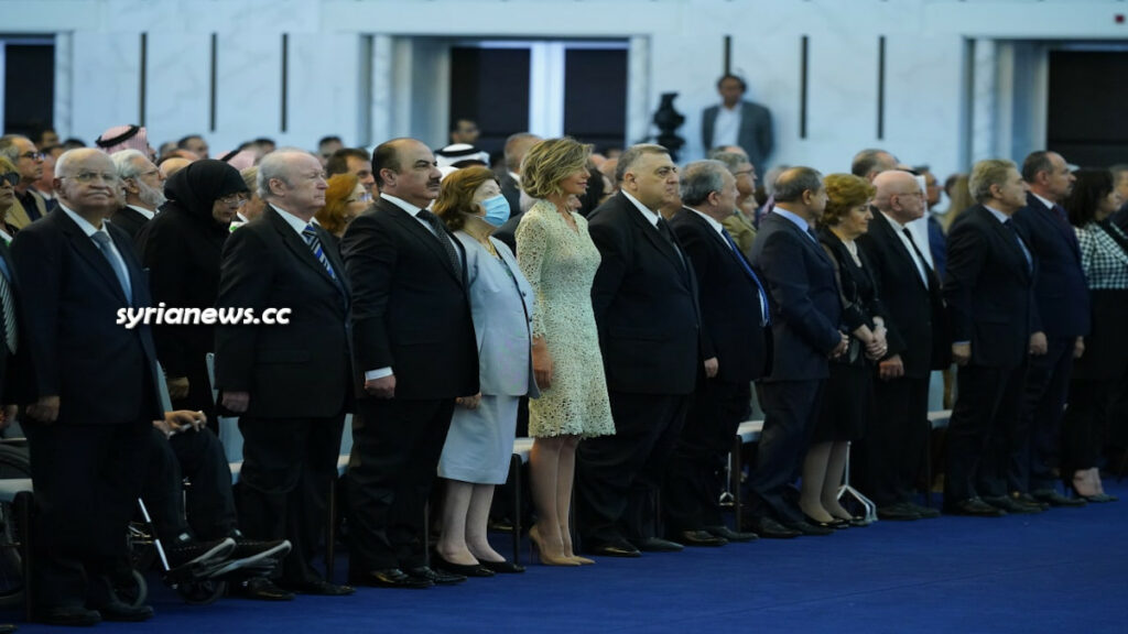Syrian President Bashar Assad taking the oath