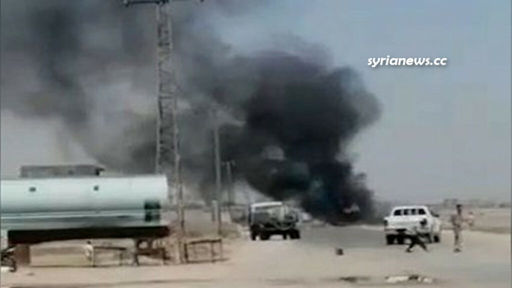 US Biden forces bomb a truck carrying food items near Bu Kamal northeast Syria