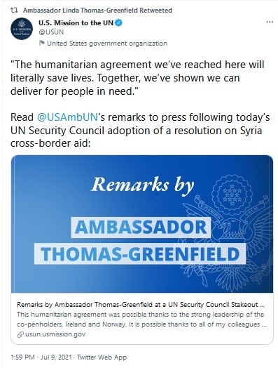 UNSCR gave al Qaeda another year to terrorize Syrians