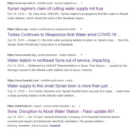 Water wars crimes against Syrians ignore Syrians.