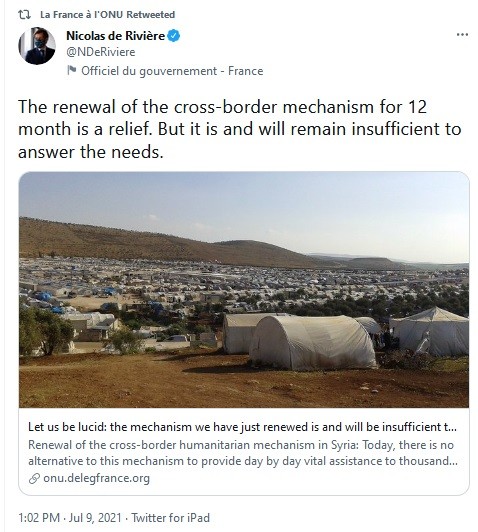 France still supports al Qaeda at the UNSC