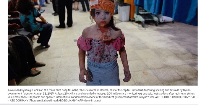 This is what al Qaeda does to little Syrian girls.